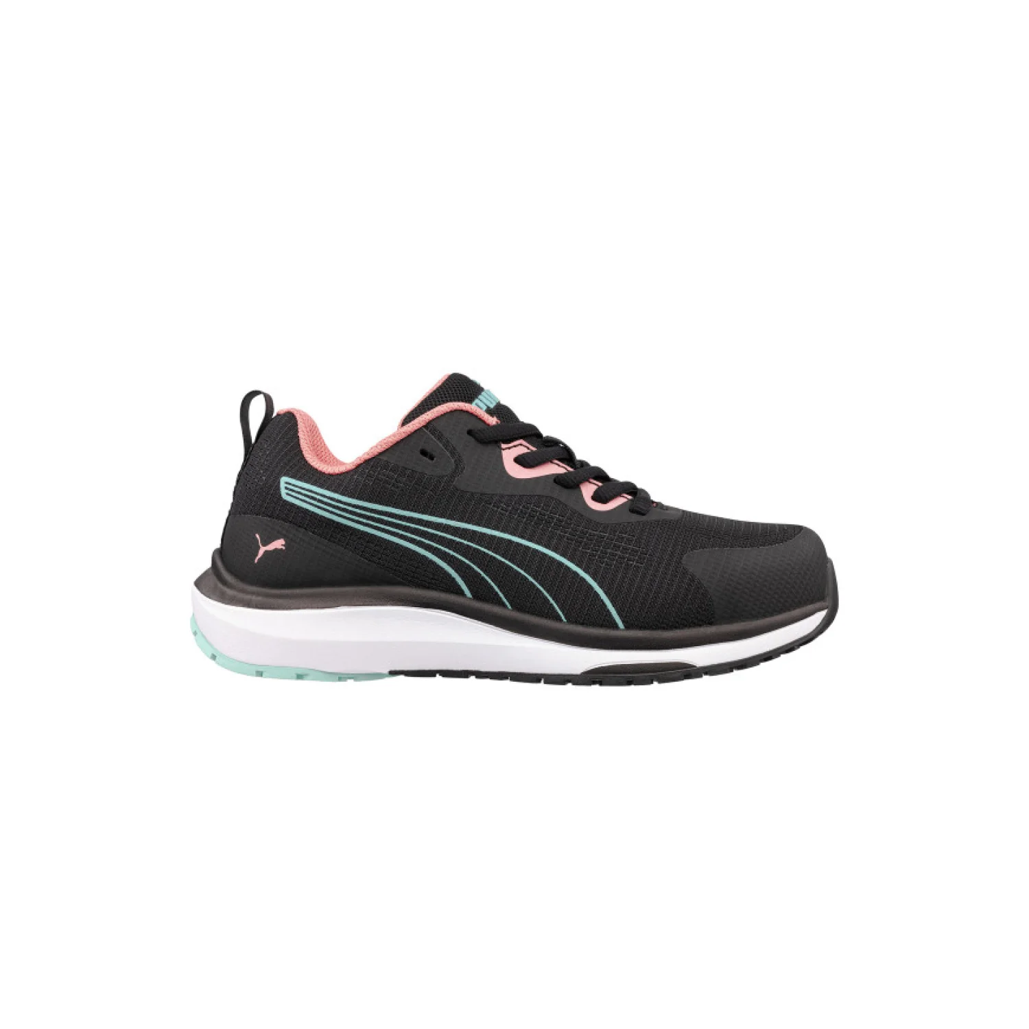 Puma Celerity Knit Blue/Coral Low S1PS ESD HRO SR női munkavédelmi cipő Fekete/kék/korall