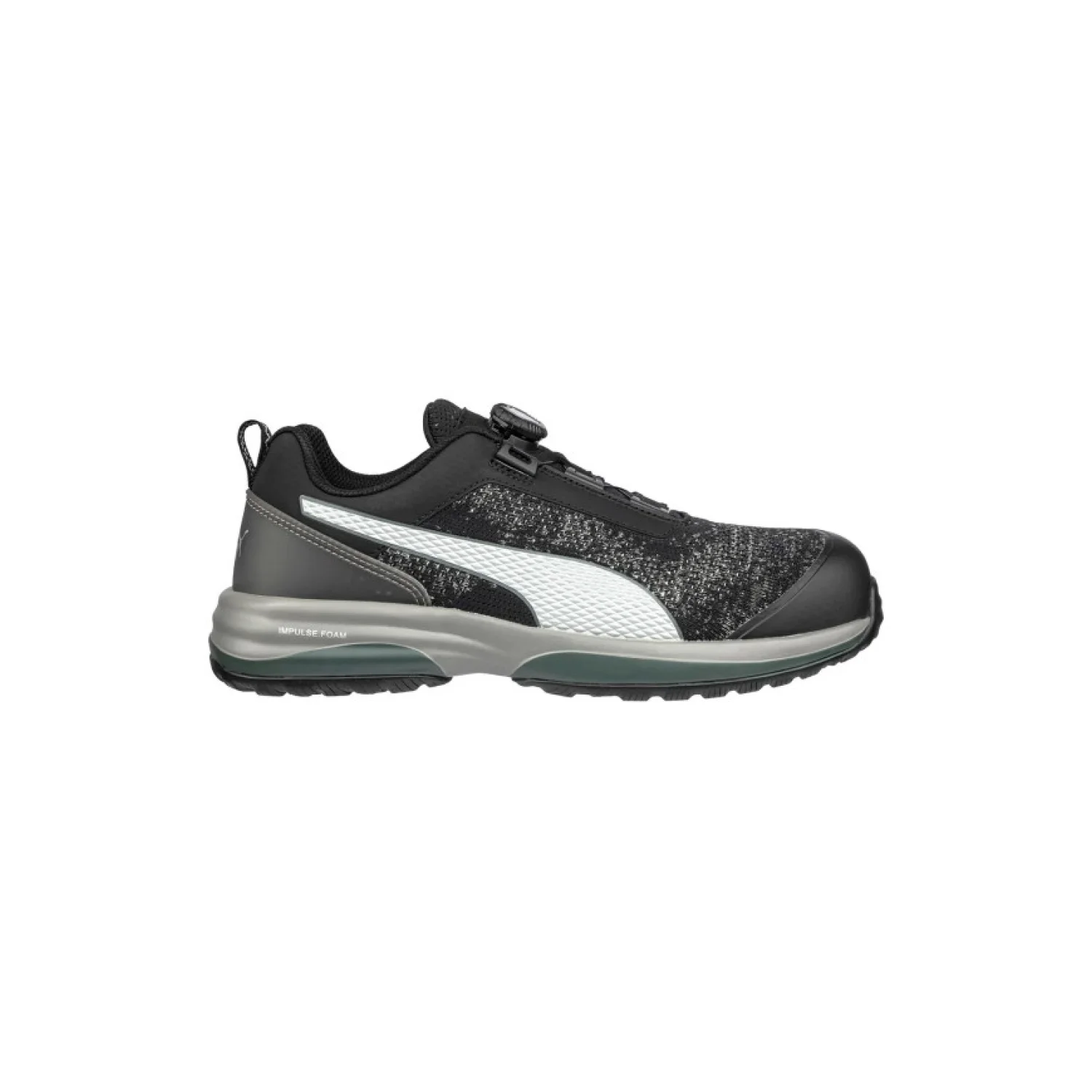 Puma Charge Black Disc Low S1P ESD HRO SRC munkavédelmi cipő Fekete