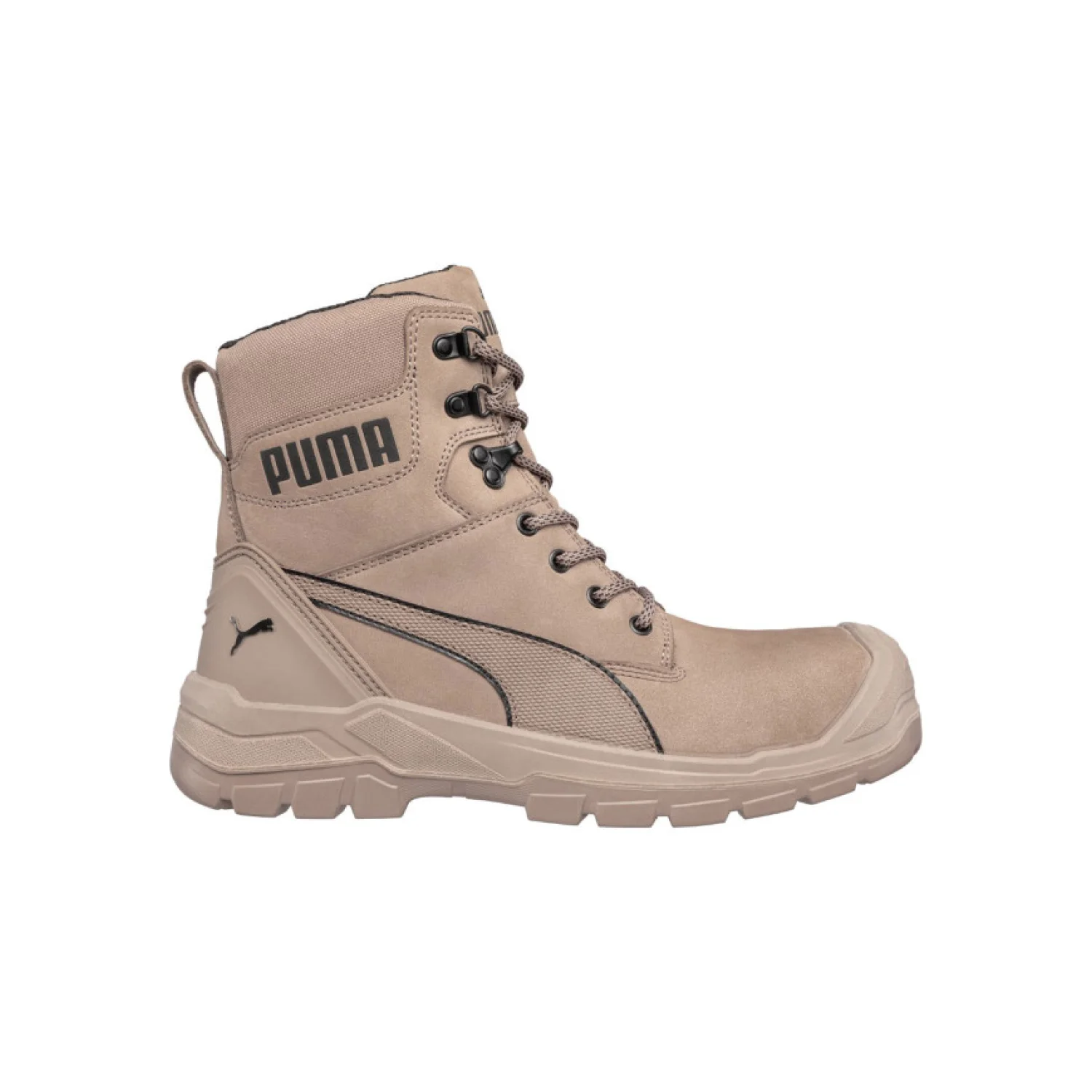 Puma Conquest Stone High S3S FO CI HI HRO SR munkavédelmi bakancs Homok