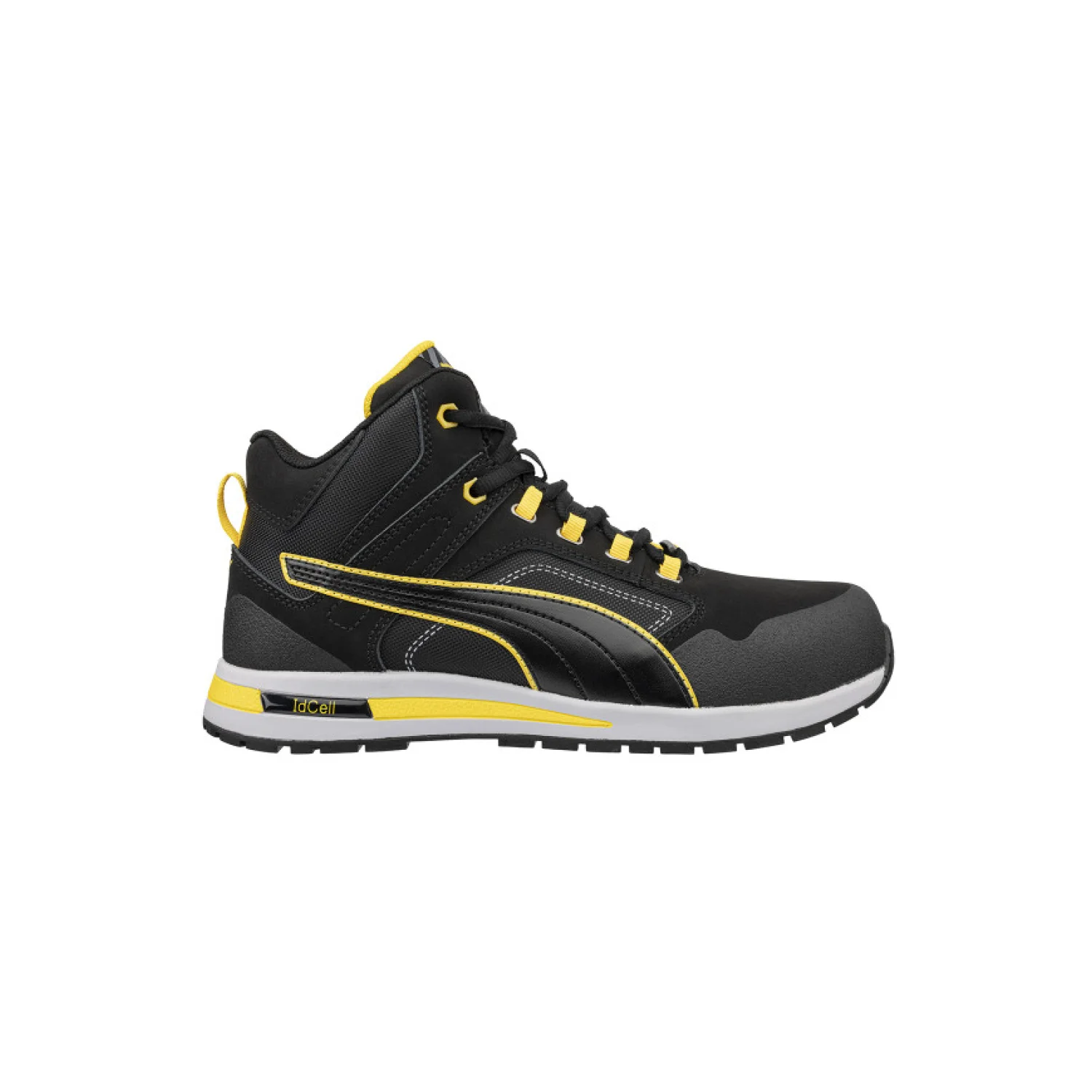 Puma Crosstwist BLK Mid SB E PS WPA FO HRO SR villanyszerelő bakancs Fekete/sárga