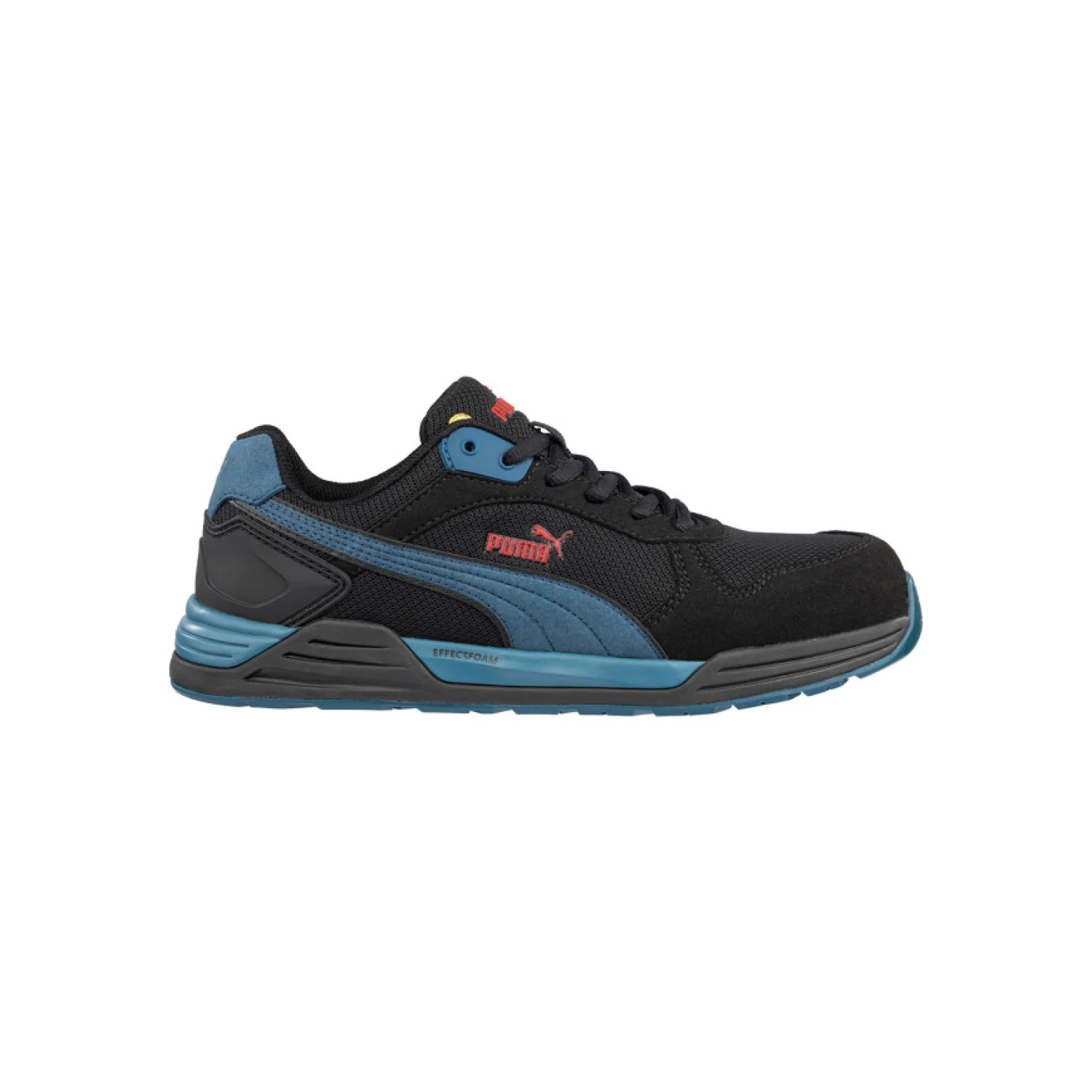 Puma Frontside BLK/Blue low S1PS ESD FO HRO SR munkavédelmi cipő Fekete/kék