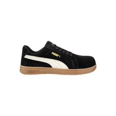 Puma Iconic BLK/Gum Low S1PL ESD FO HRO SR munkavédelmi cipő