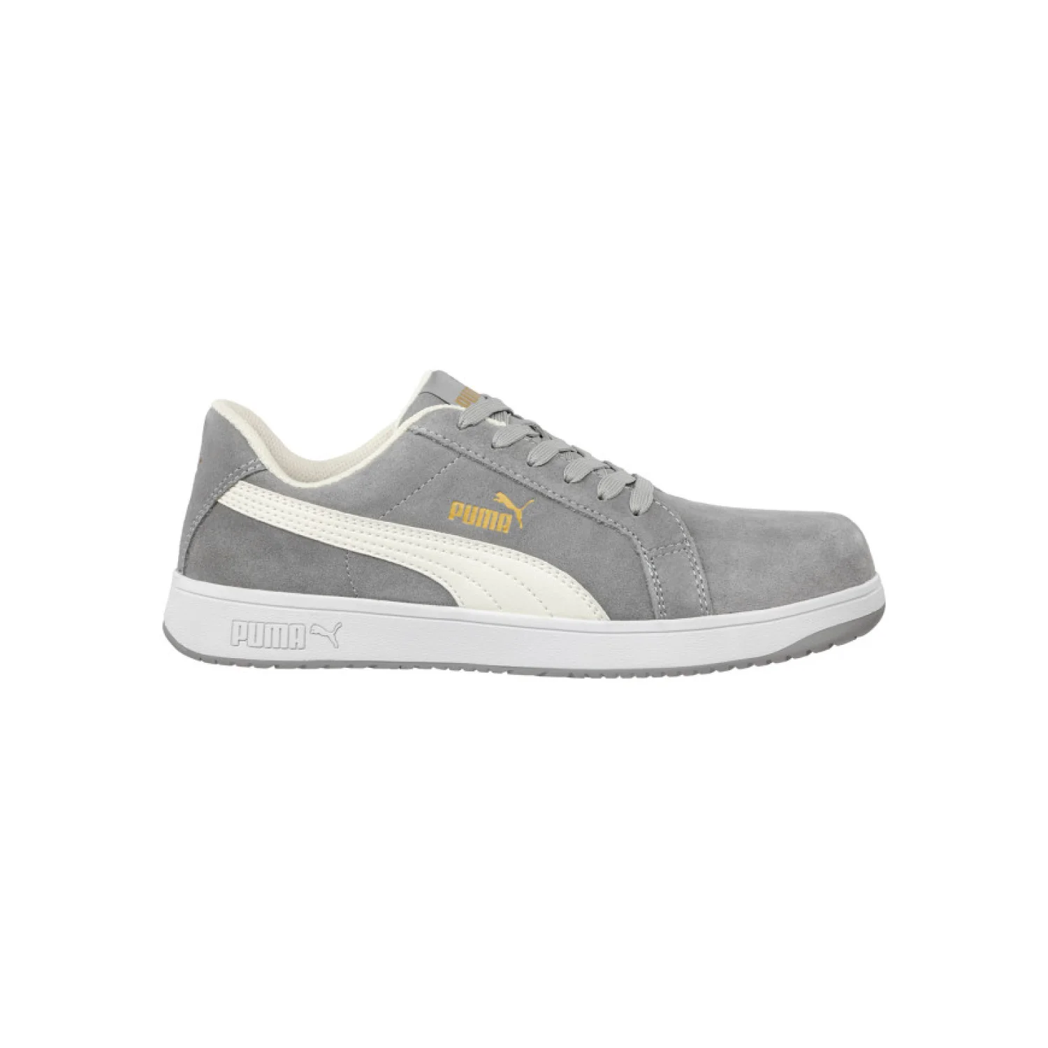 Puma Iconic Suede Grey Low S1PL ESD FO HRO SR munkavédelmi cipő Szürke