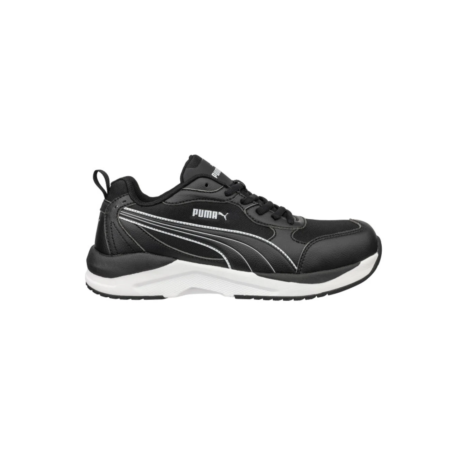 Puma Shift BLK/White Low S3S HRO SR munkavédelmi cipő Fekete/fehér