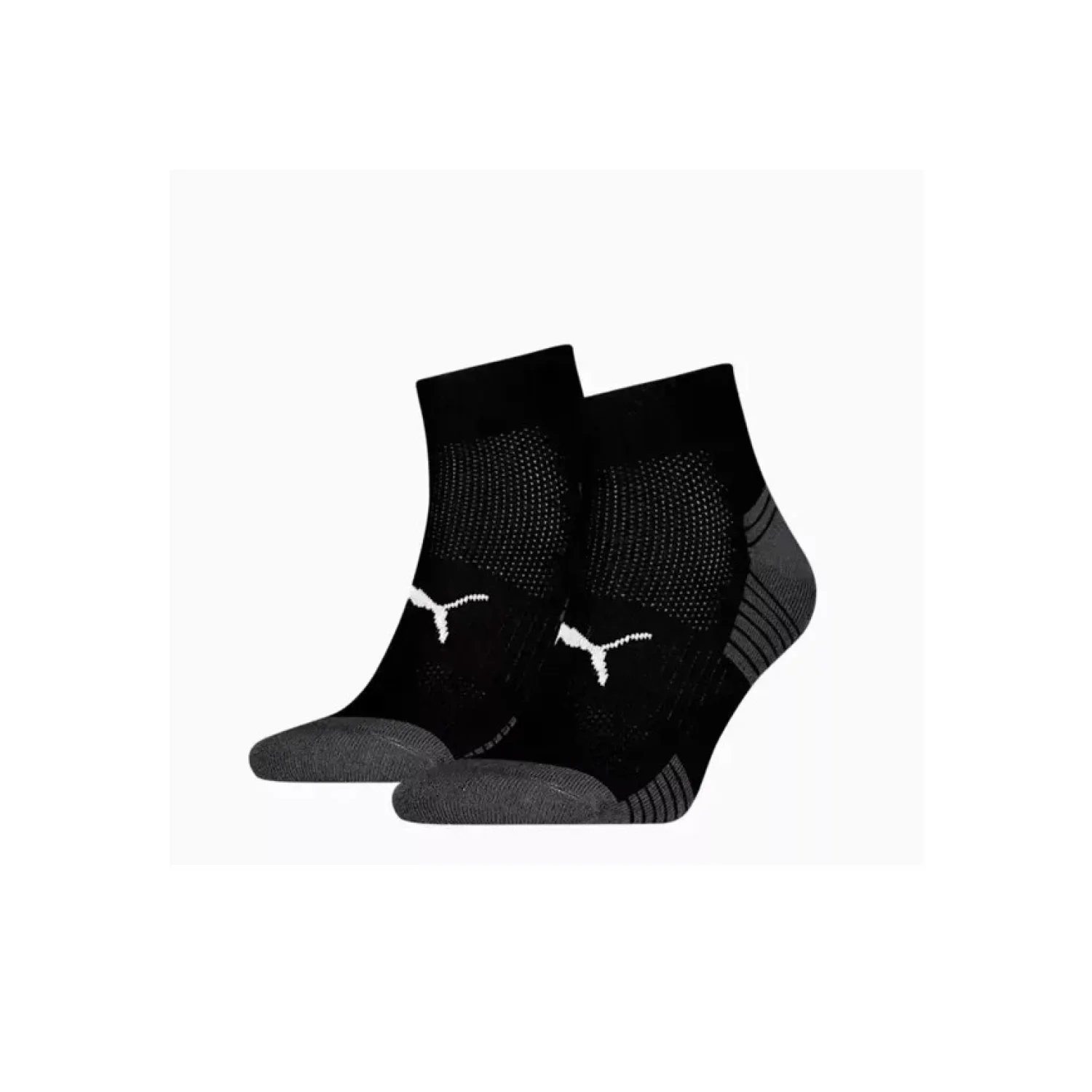 Puma SPORT CUSHIONED quarter zokni - 2pár/csomag Fekete