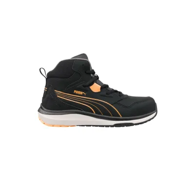 Puma Stepper BLK/Peach Mid S3S ESD HRO SR női munkavédelmi bakancs