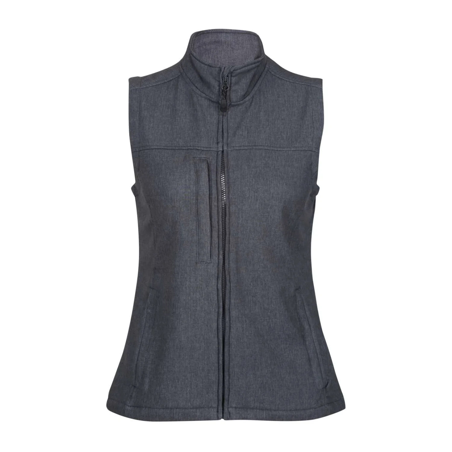 Regatta Flux - softshell női mellény Melírozott szürke/fekete