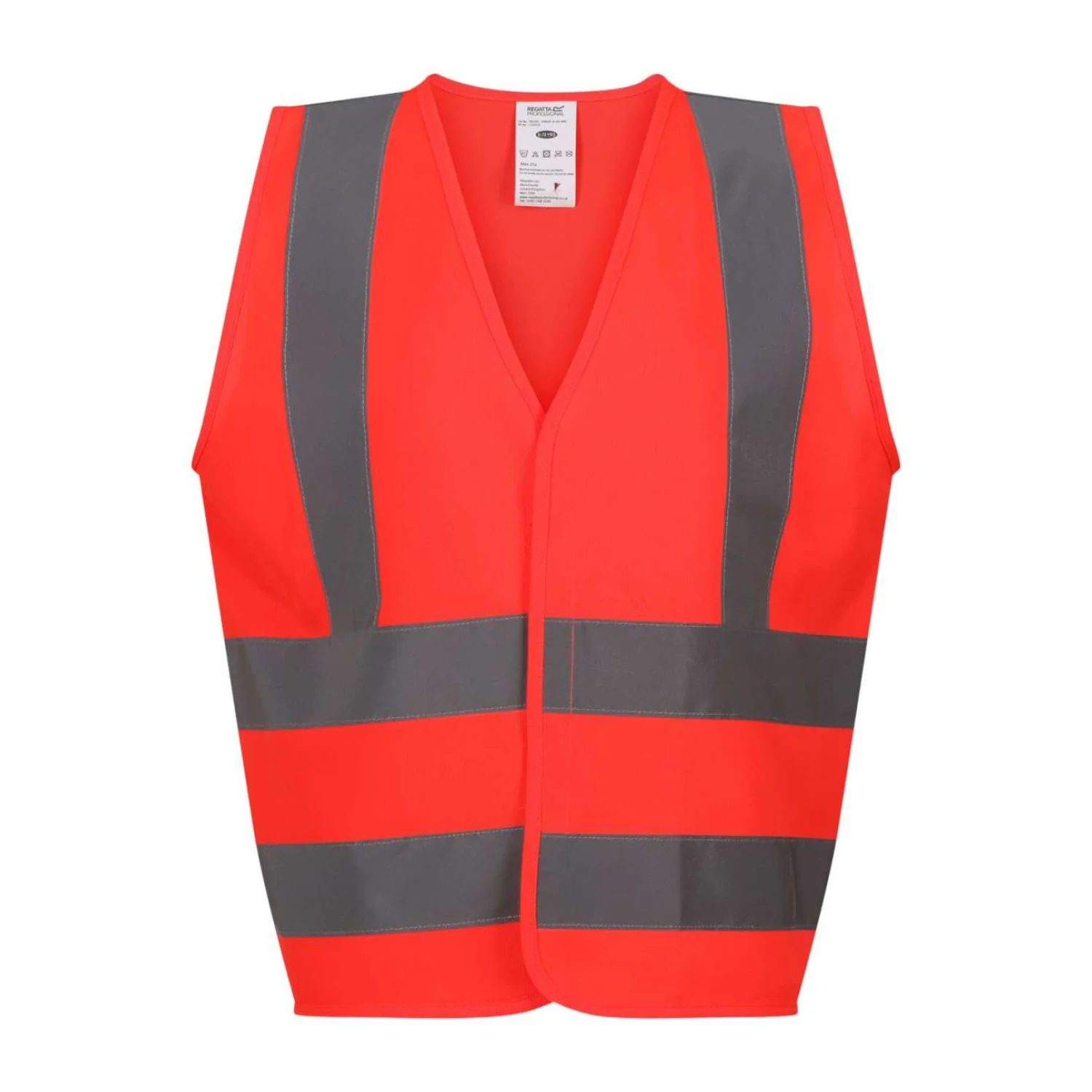Regatta Hi-vis pro junior mellény Fluro piros