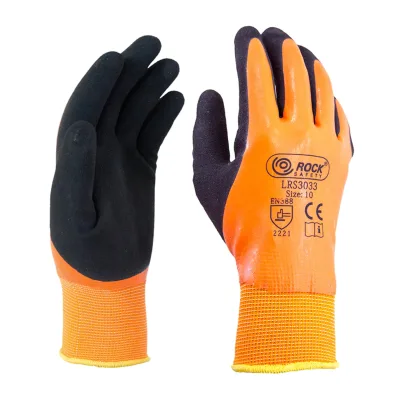 Rock Safety Duplán latex mártott poliészter szerelőkesztyű