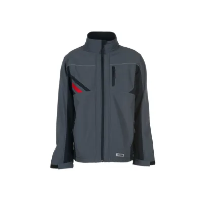Rock Safety Highline softshell dzseki, sötétszürke-fekete-piros