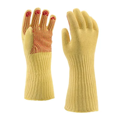 Rock Safety Négyszálas kötött Kevlar® kesztyű, PVC pontozással