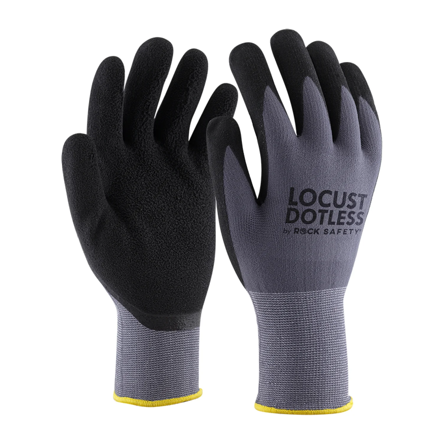 Rock Safety Nejlon/spandex szerelőkesztyű mikro habnitril tenyérmártással