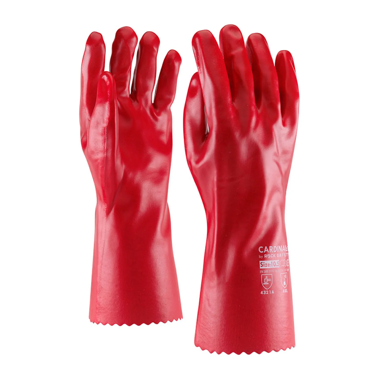 Rock Safety Teljes PVC-mártott vegyszerálló kesztyű