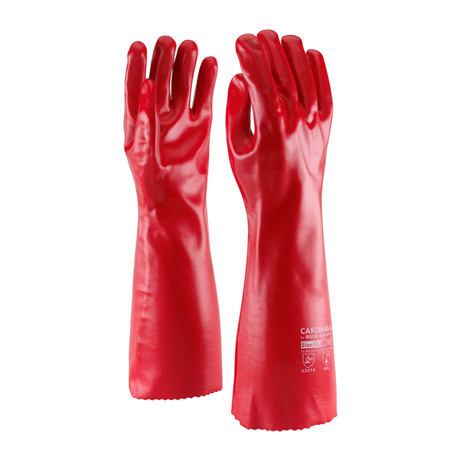Rock Safety Teljes PVC-mártott vegyszerálló kesztyű
