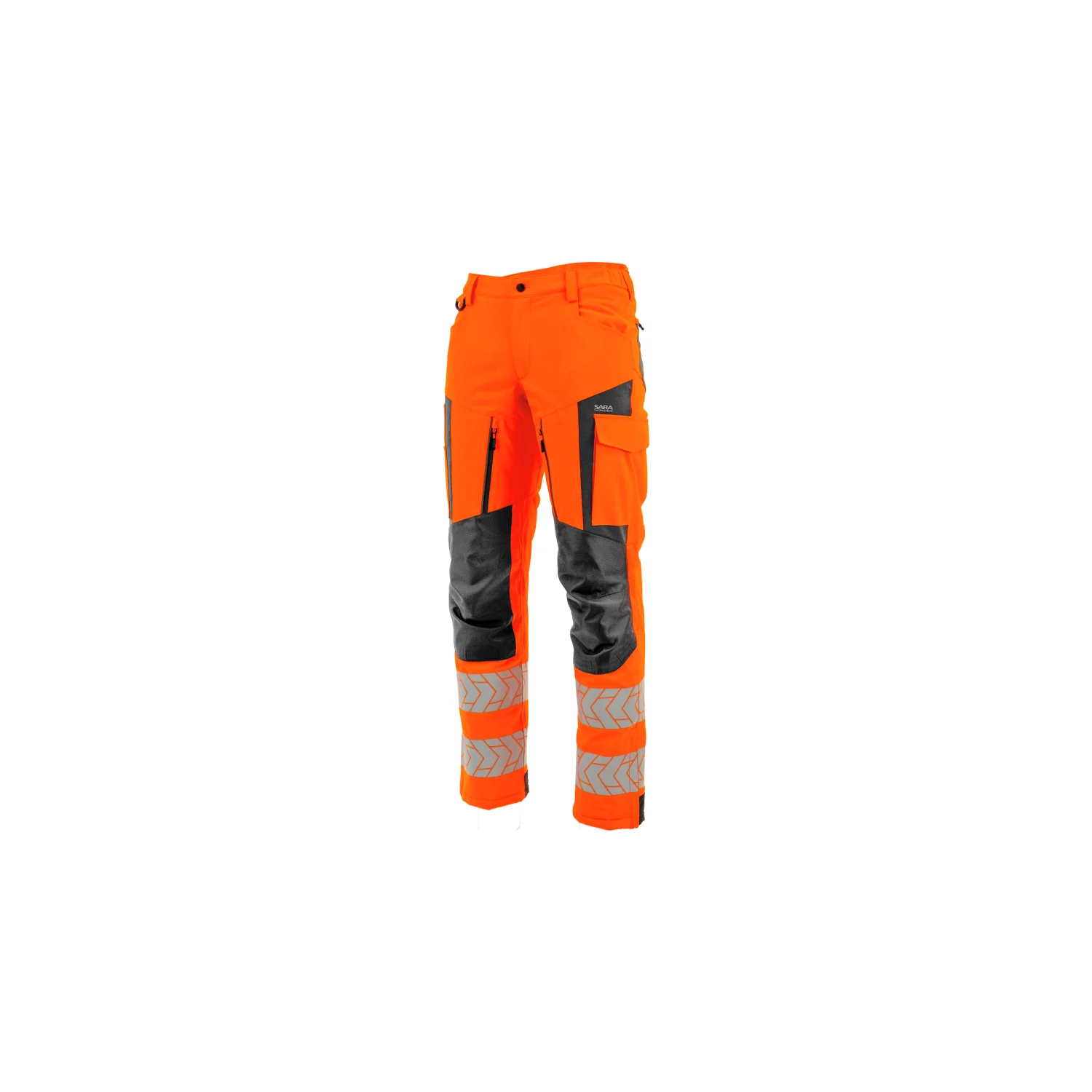 Sara Workwear Bélelt deréknadrág DROGOWIEC COMFORT WINTER Fényvisszaverő narancs