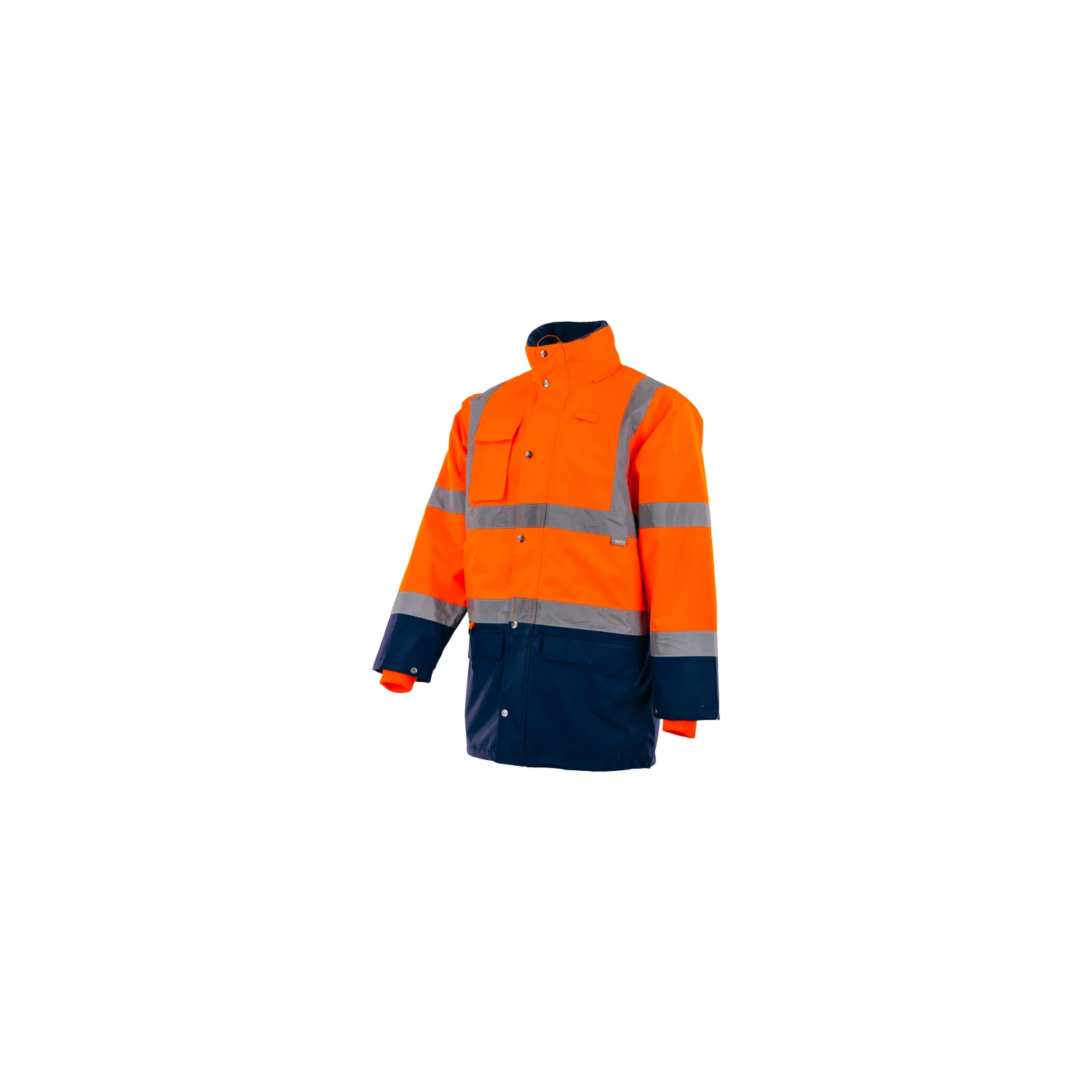Sara Workwear Bélelt hosszú kabát 5 w 1 DROGOWIEC WINTER Fényvisszaverő narancs