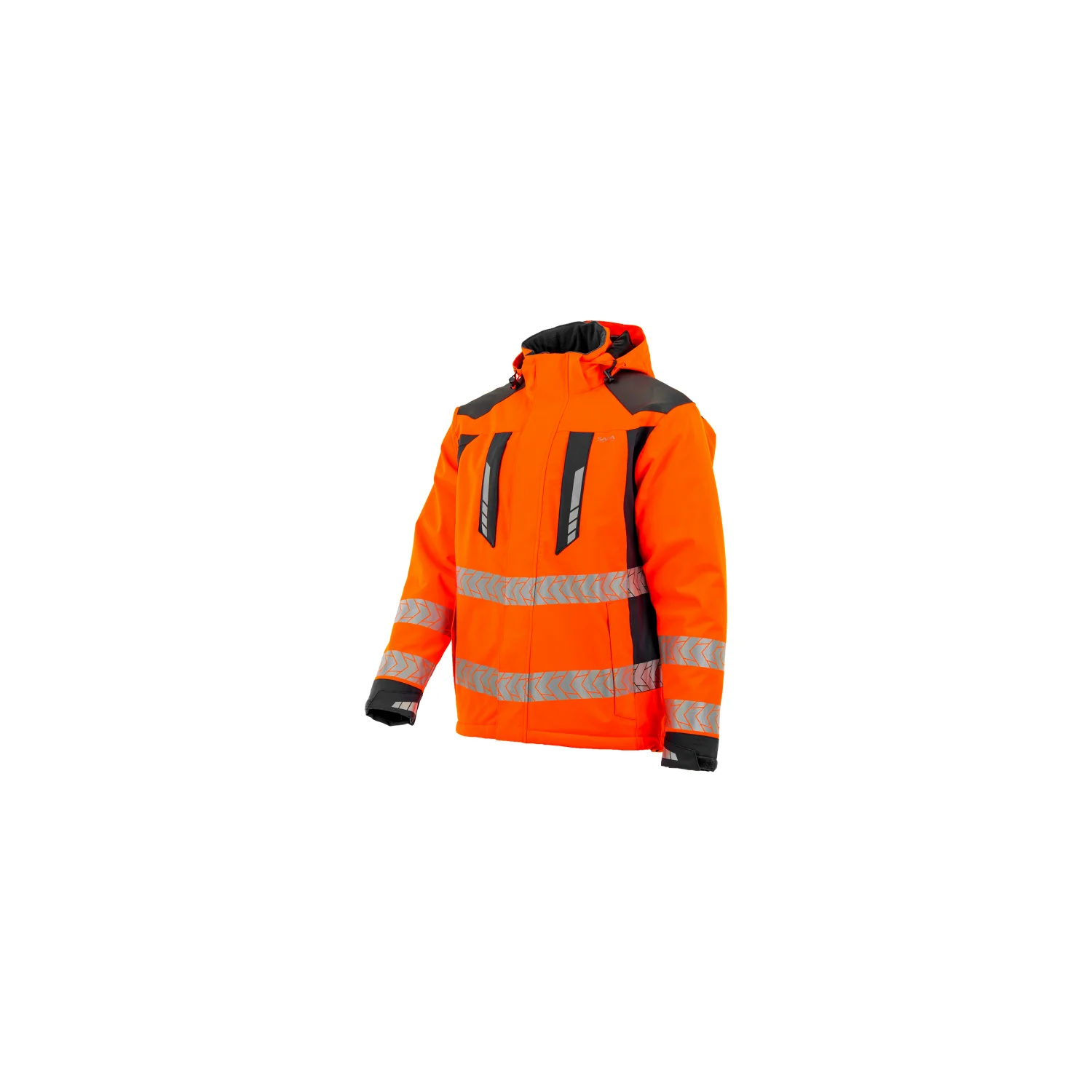Sara Workwear Bélelt hosszú kabát DROGOWIEC COMFORT WINTER Fényvisszaverő narancs