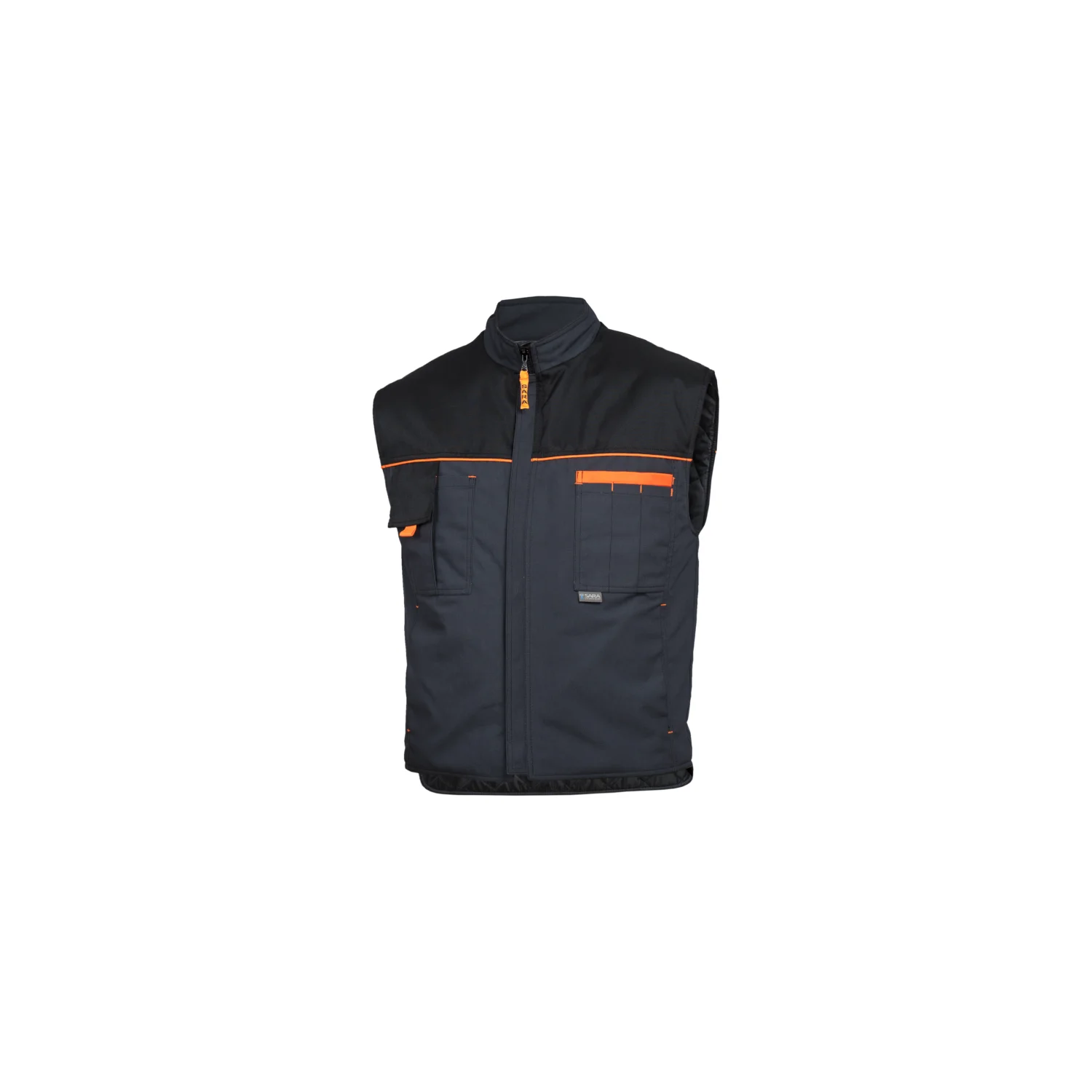 Sara Workwear Bélelt mellény POSEJDON WINTER Grafitszürke
