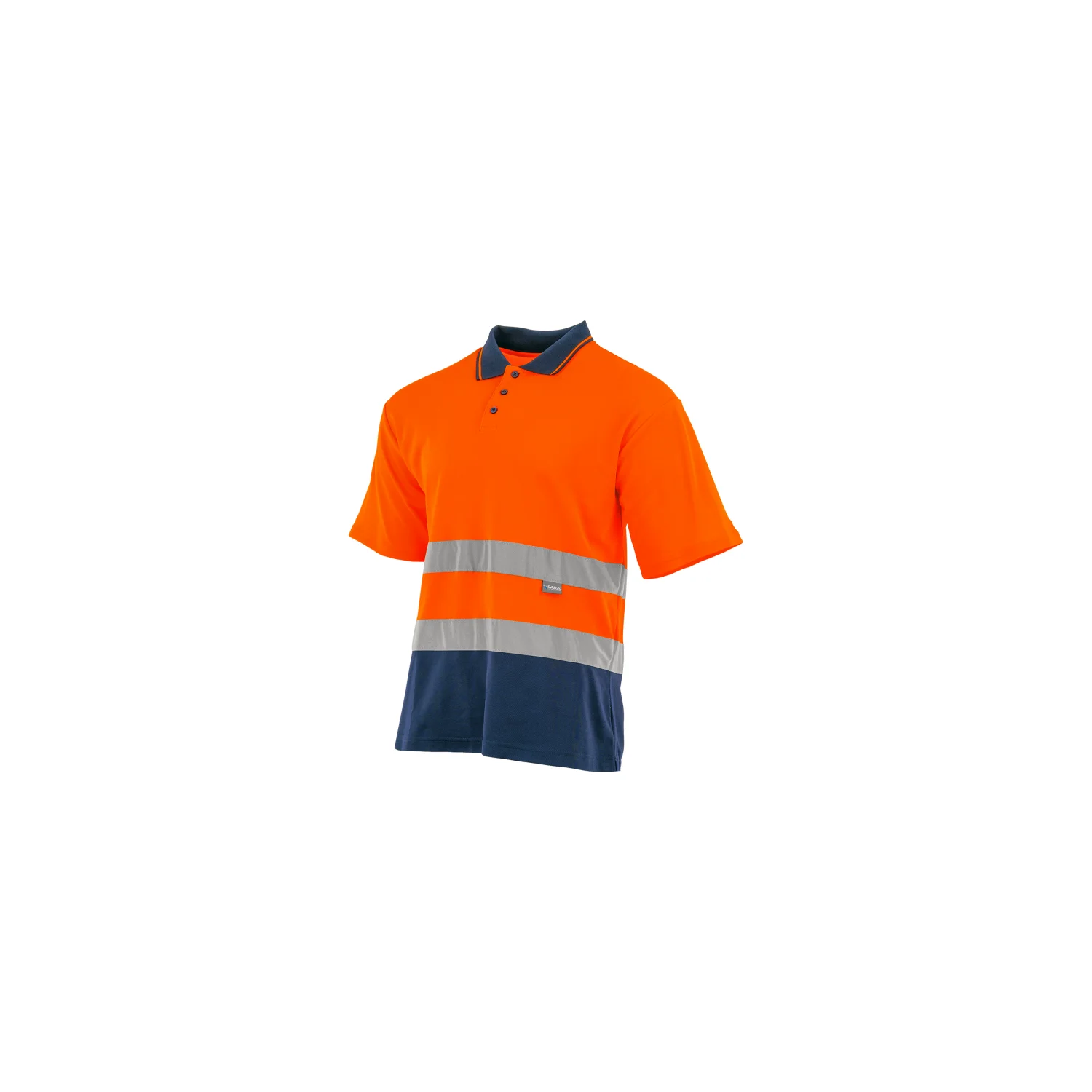 Sara Workwear Galléros póló DROGOWIEC Fényvisszaverő narancs
