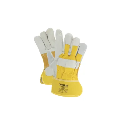 Sara Workwear Hasított bőr bőrkesztyű RSD003 YELLOWGRIP
