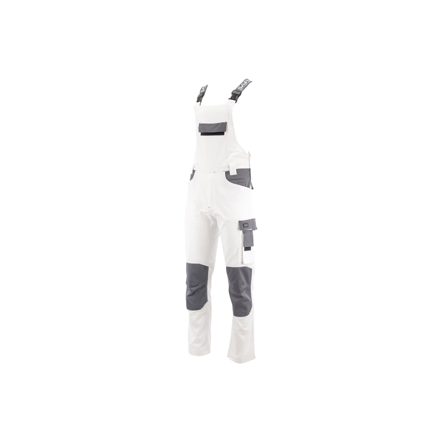 Sara Workwear Kantáros nadrág ACTIFLEX Fehér