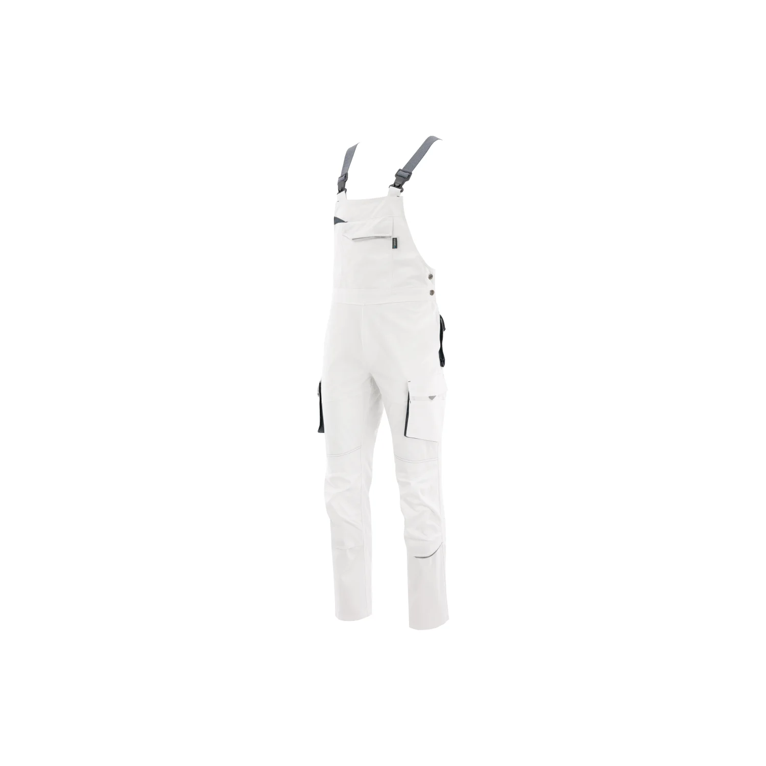 Sara Workwear Kantáros nadrág KING FLEX Fehér