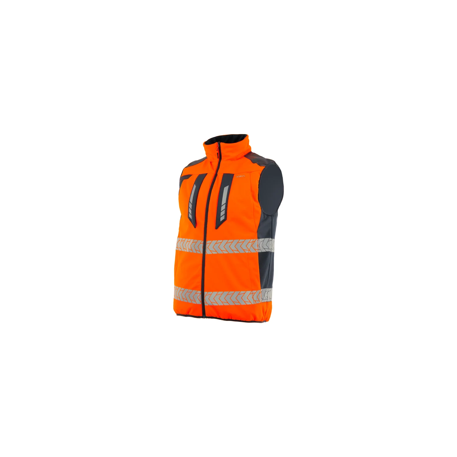 Sara Workwear Kifordítható mellény DROGOWIEC COMFORT Fényvisszaverő narancs