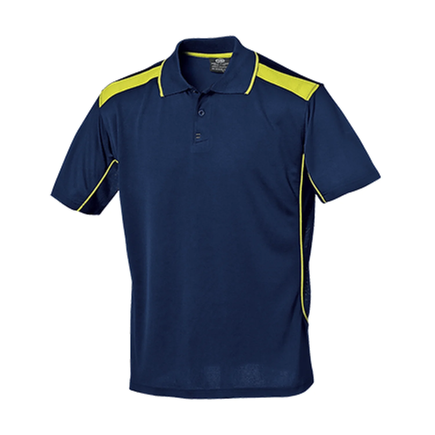 Sir Safety System ATHLETIC galléros póló Kék/limezöld