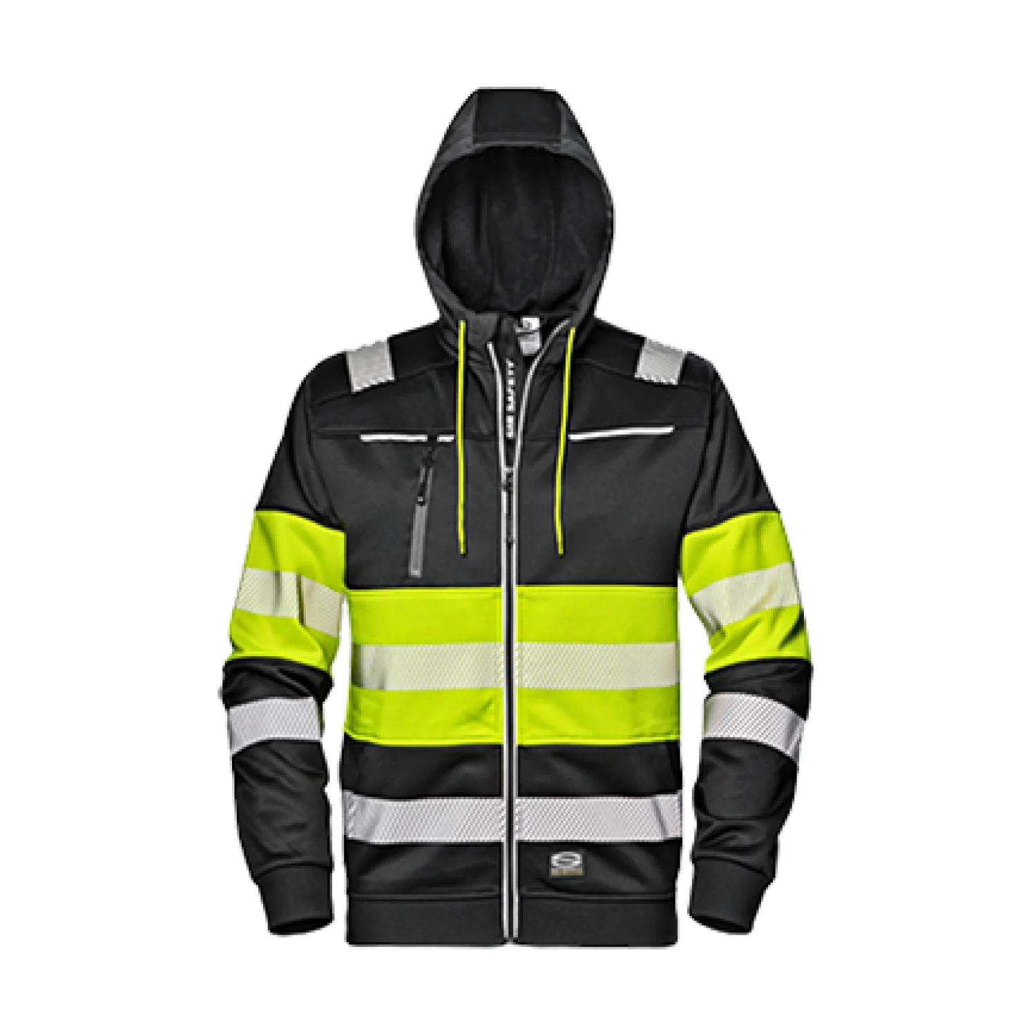 Sir Safety System CONTRAST pulóver Fekete/jól láthatósági sárga