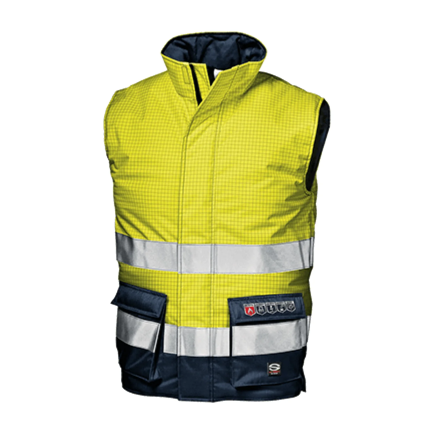 Sir Safety System MICROLINES bélelt mellény Jól láthatósági sárga/kék