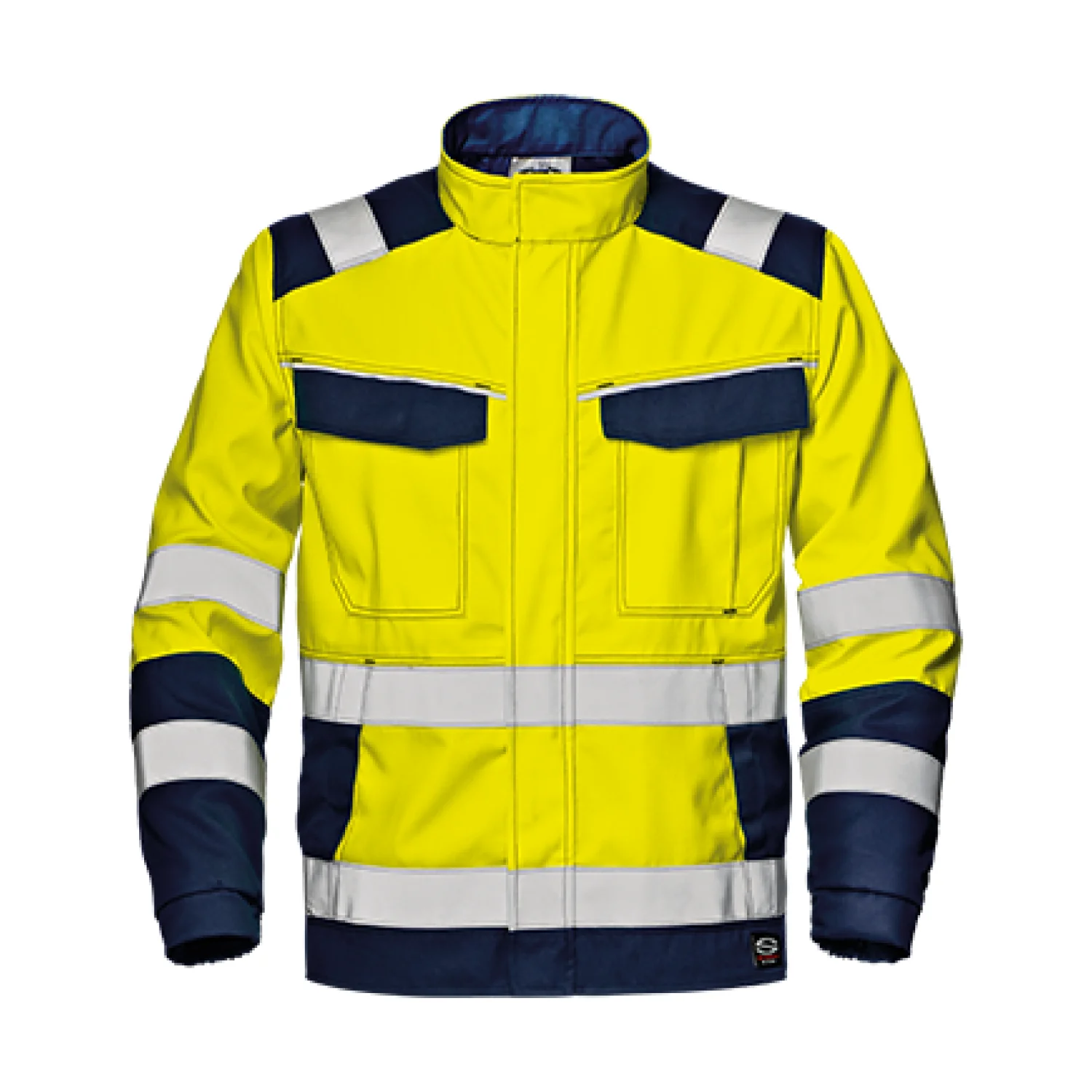Sir Safety System POLYTECH PLUS HV kabát Jól láthatósági sárga/kék