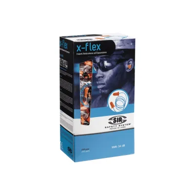 Sir Safety System X-Flex füldugó zsinórral (200pár/cs.)