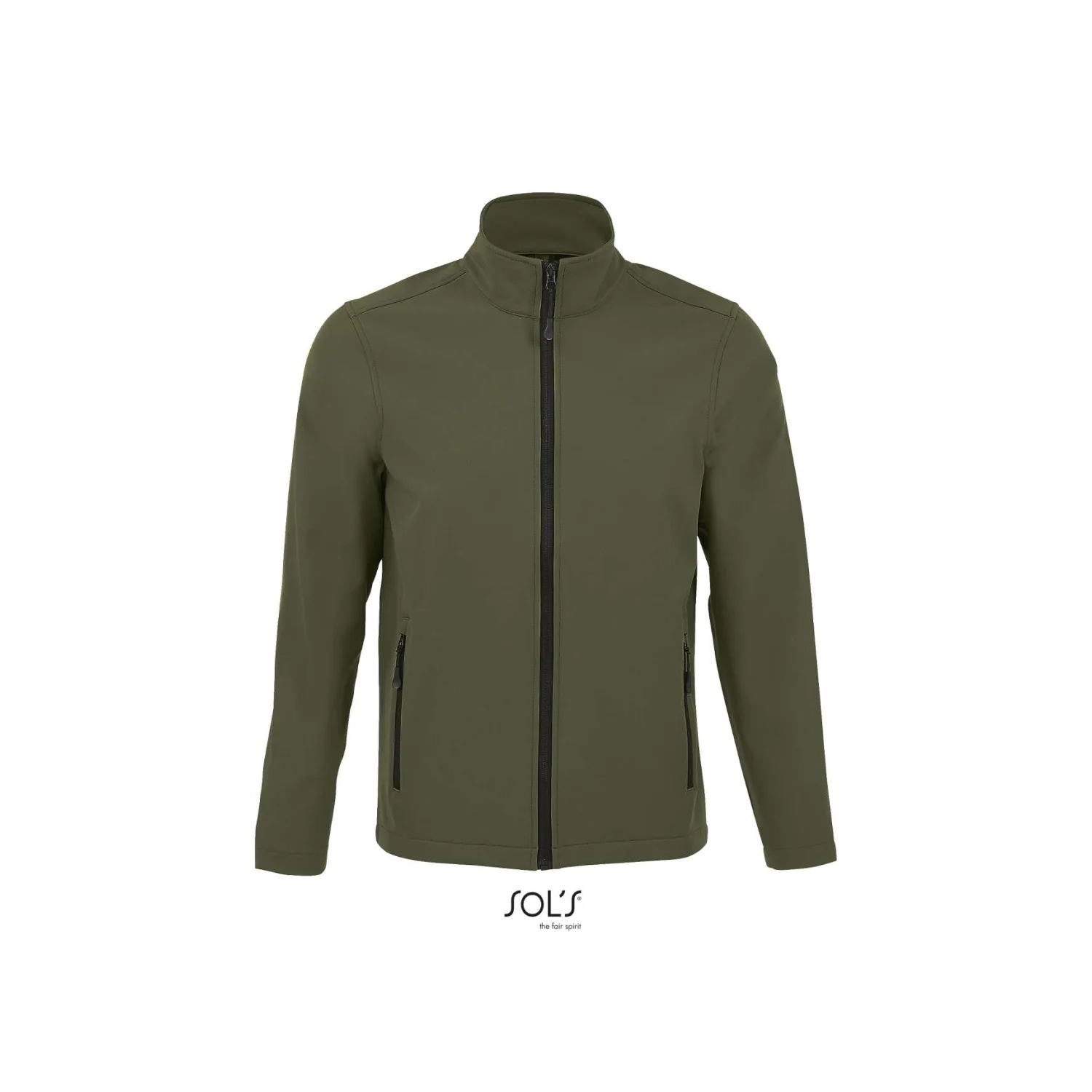 Sol's race - softshell cipzáras férfi dzseki Army