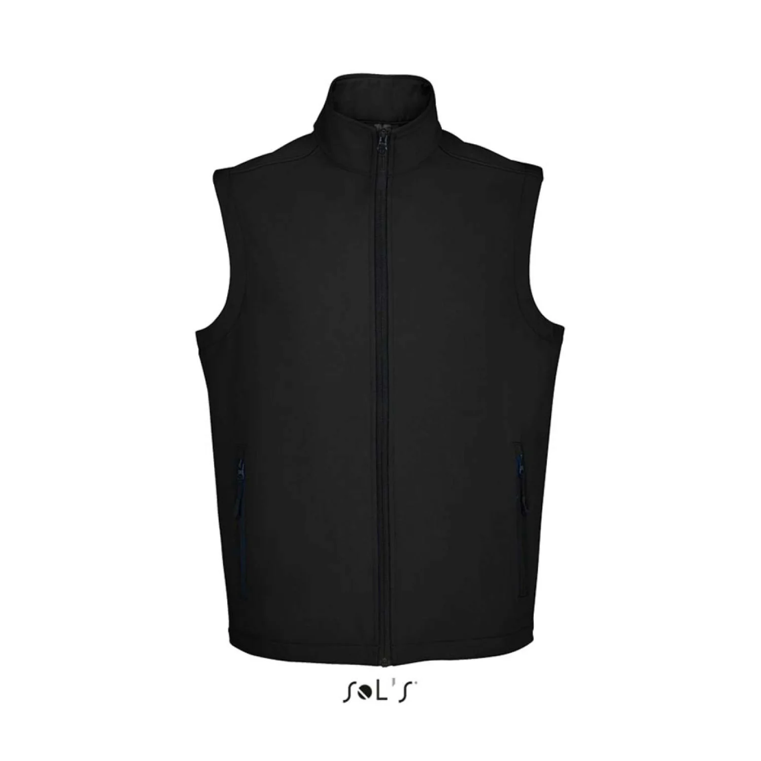 Sol's race - softshell férfi mellény Fekete