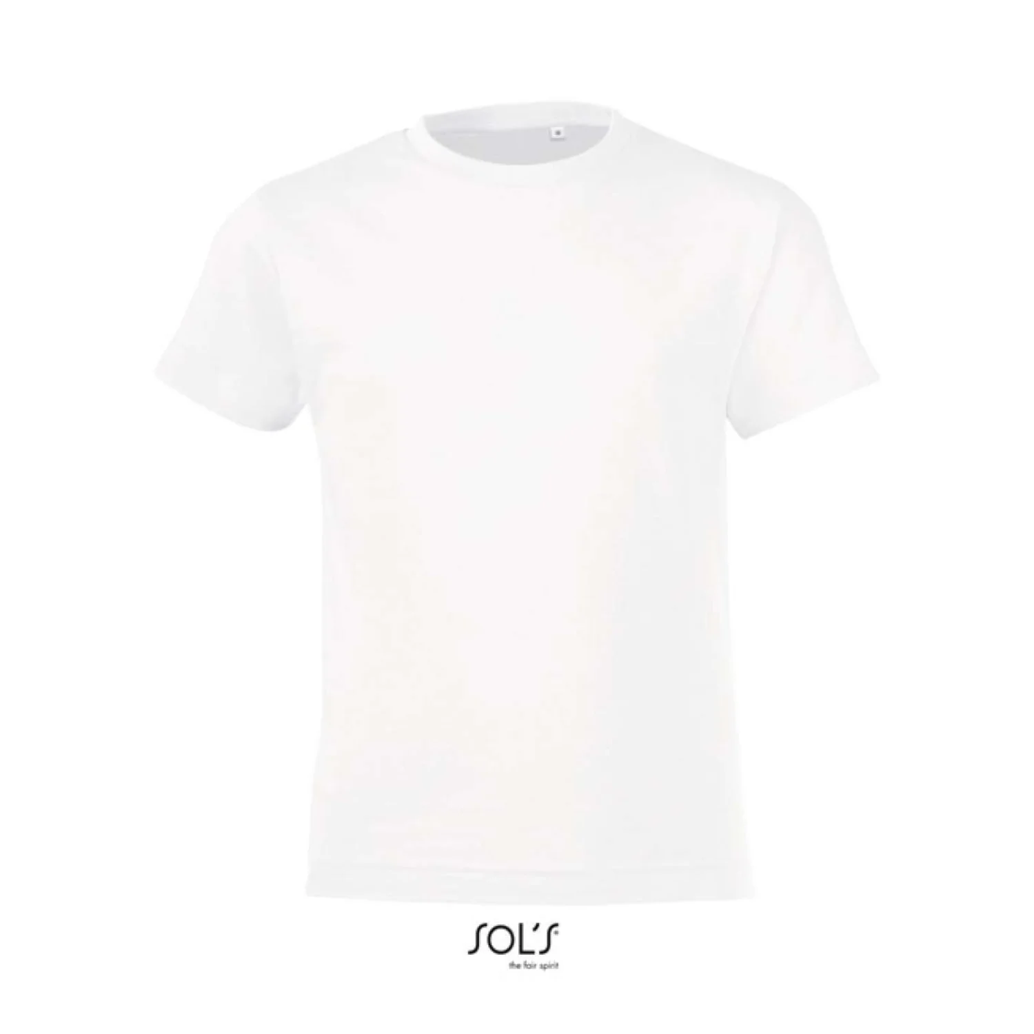 Sol's regent fit - környakas gyermek póló Fehér