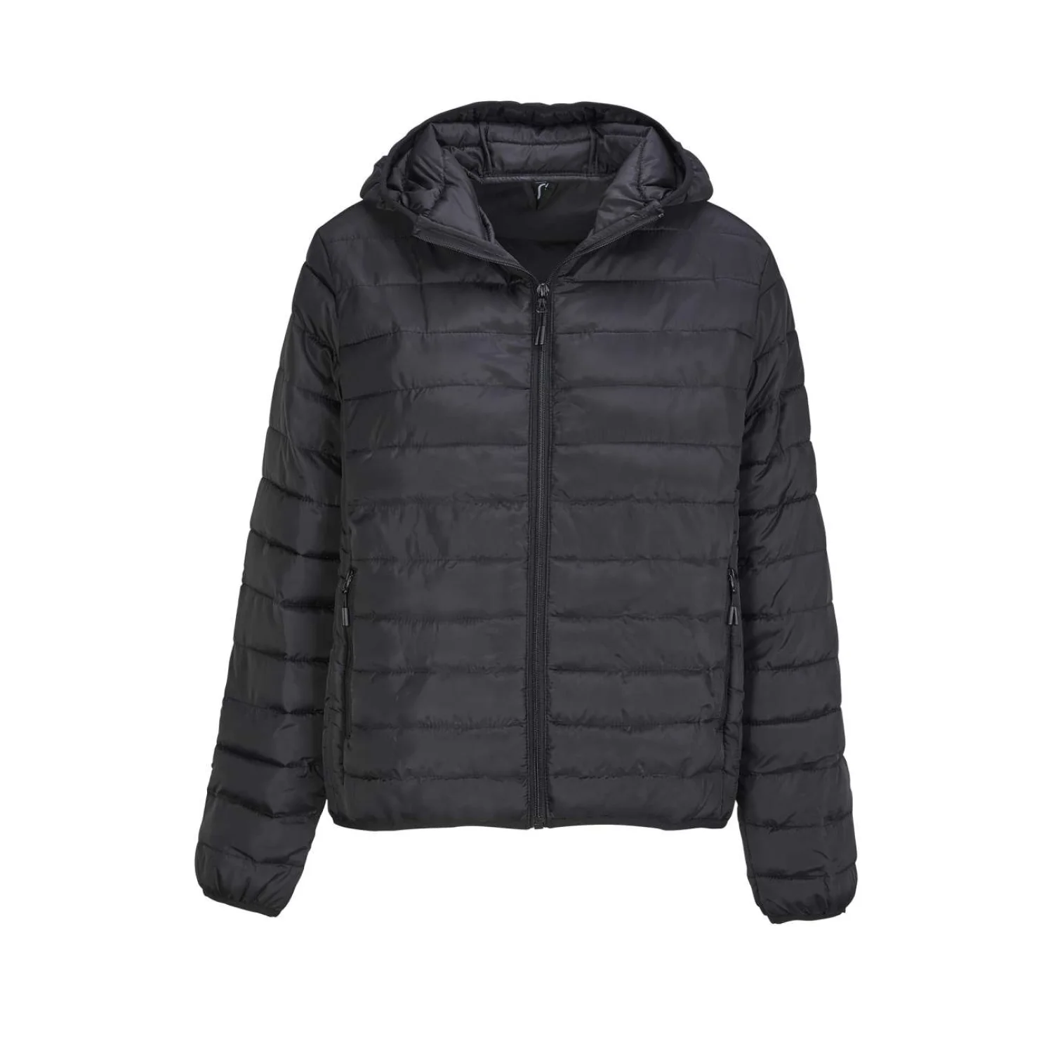 Sol's stream hooded - lightweight kapucnis bélelt női kabát Fekete