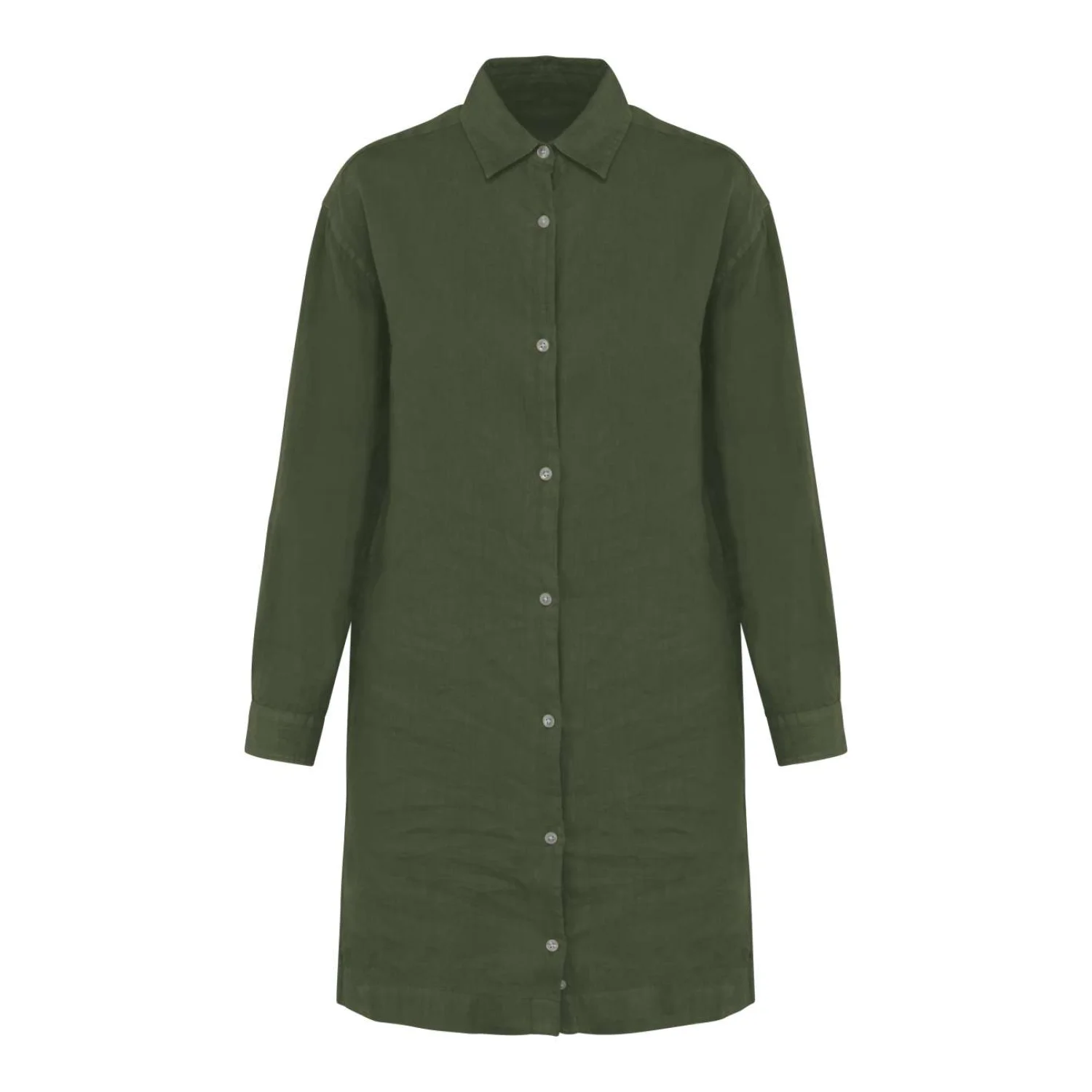 Spasso Női len ingruha Organic khaki