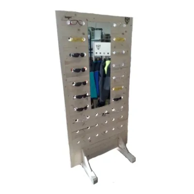 Szemüvegállvány közepes 188cm magas 115cm széles 2x35cm mély TOP promóciós anyag