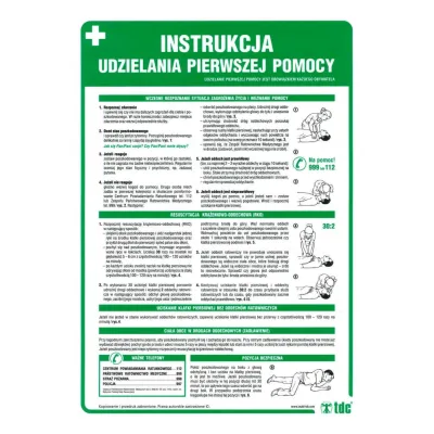 TDC Elsősegélynyújtási utasítás 24,5 x 35 - ia A11 dn cn