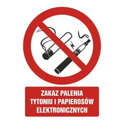 TDC munkavédelmi tábla: dohányozni és elektronikus cigarettát használni tilos - GC071 dj pn munkavédelmi