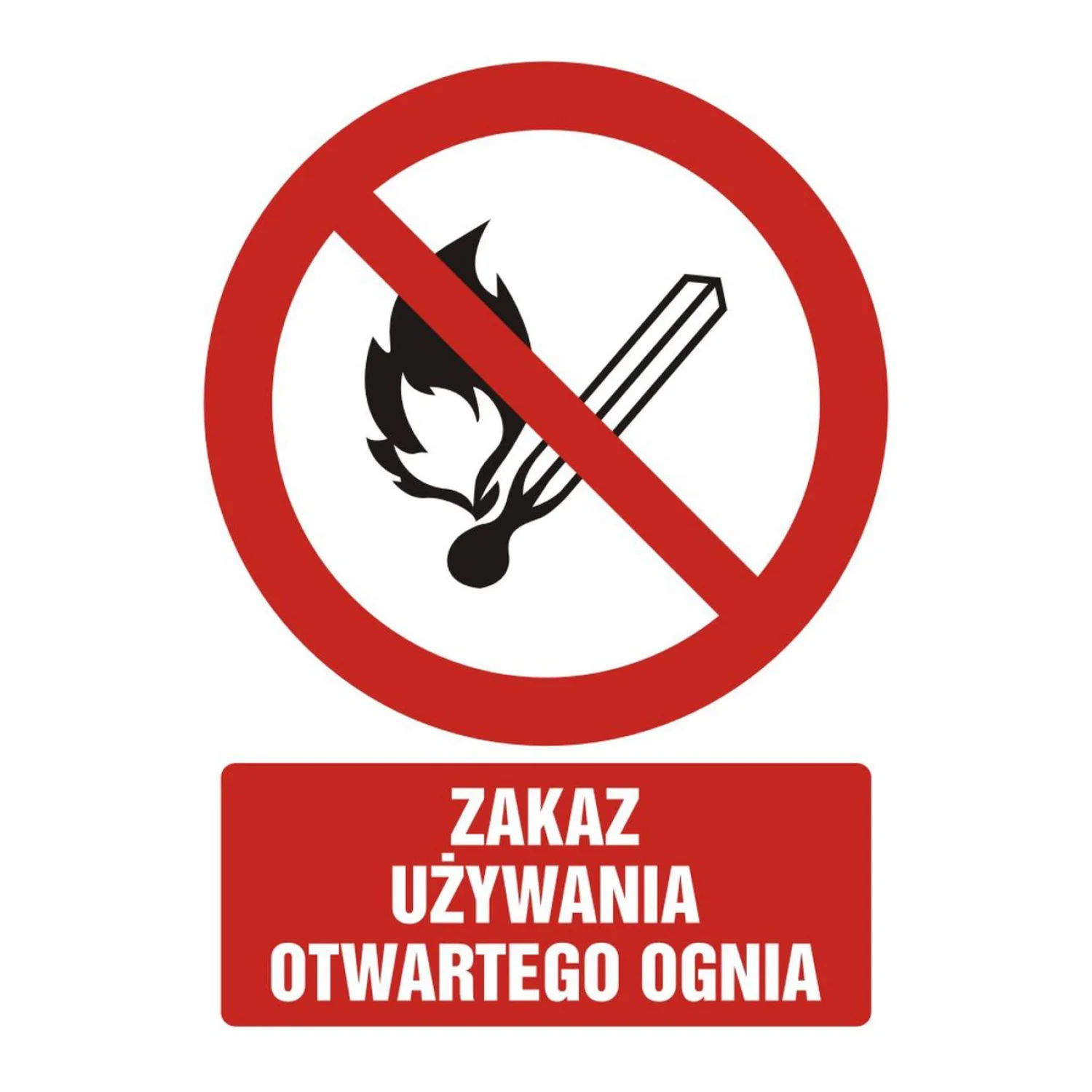 TDC munkavédelmi tábla: nyílt láng használata tilos - GC054 dj pn munkavédelmi