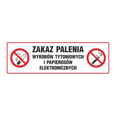 TDC tábla: dohányozni és elektronikus cigarettát használni tilos - NE028 bh pn munkavédelmi