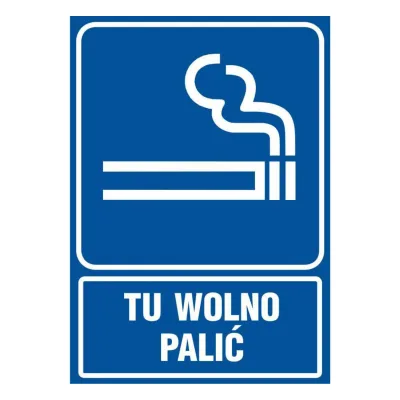 TDC tábla: itt szabad a dohányzás - rb 025 bk pn munkavédelmi