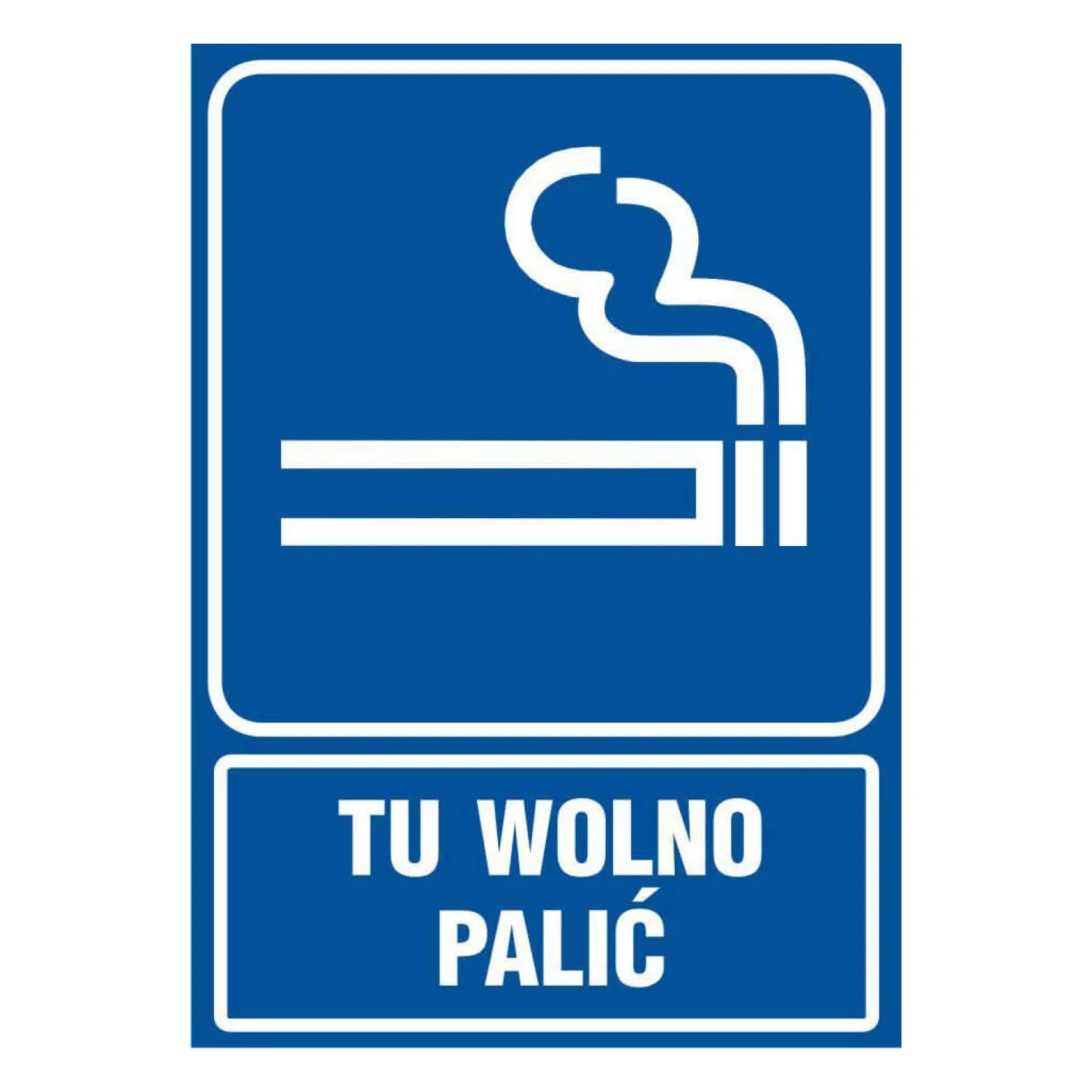 TDC tábla: itt szabad a dohányzás - rb 025 bk pn munkavédelmi