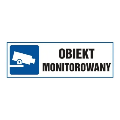 TDC Tábla - kamerával megfigyelt terület - ta 002 bl pn munkavédelmi