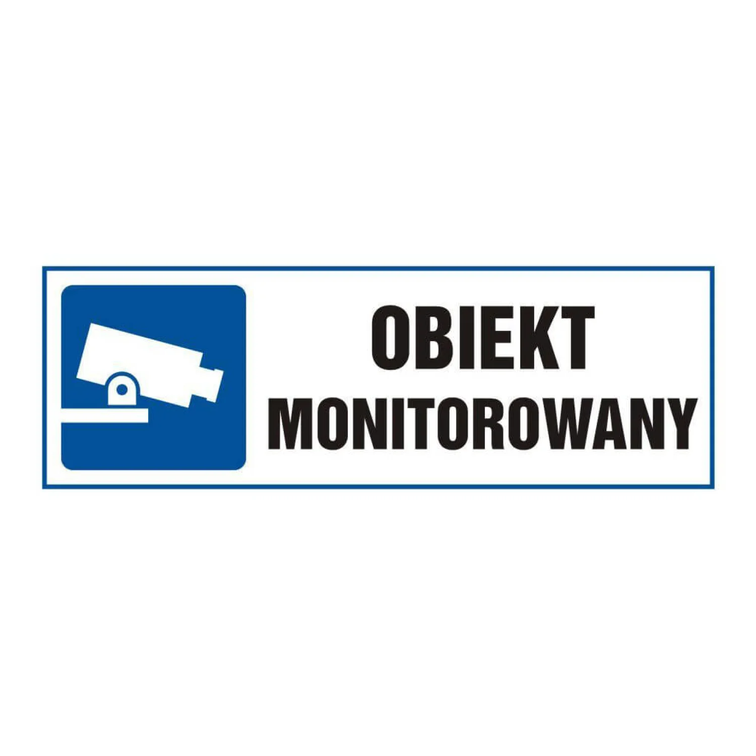 TDC Tábla - kamerával megfigyelt terület - ta 002 bl pn munkavédelmi