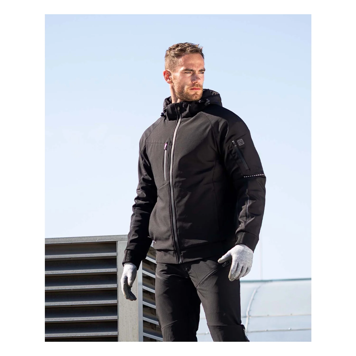 Téli softshell dzseki ARDON®CITYCONIC® Fekete