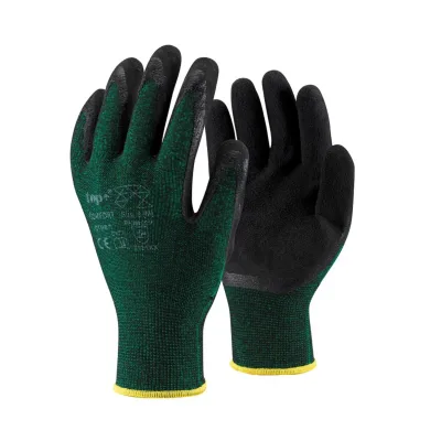 TOP COMFORT latex mártott védőkesztyű, PE és Spandex alapú, extra kényelmes