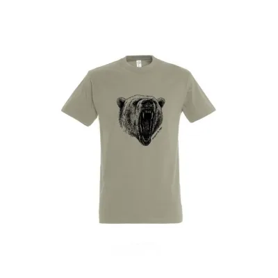 TOP kereknyakú póló medve mintával, 100% pamut, 190 g/m2,