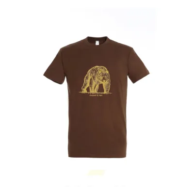 TOP kereknyakú póló medve mintával, 100% pamut, 190 g/m2,